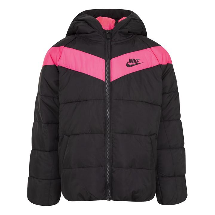 Nike Girls Black Nsw Filled Jckt Ig00 in Size 5 - 6 Years, Sports Direct