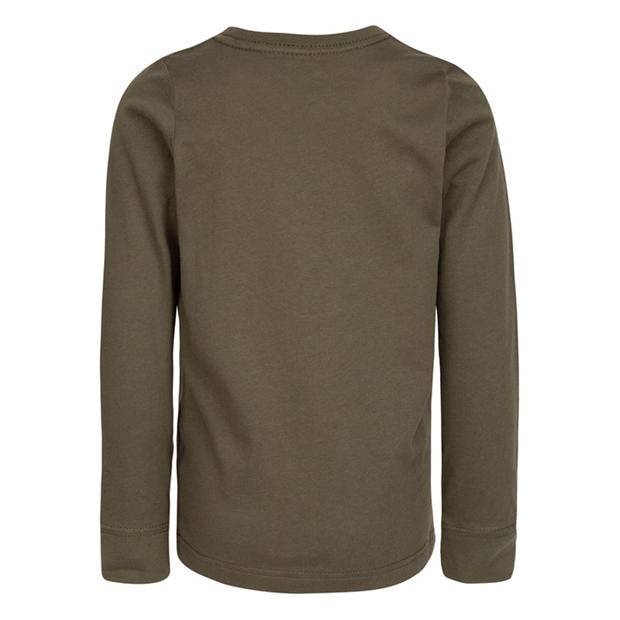 Medium Olive - Nike - Kids' Texture Future Long Sleeve T-Shirt
