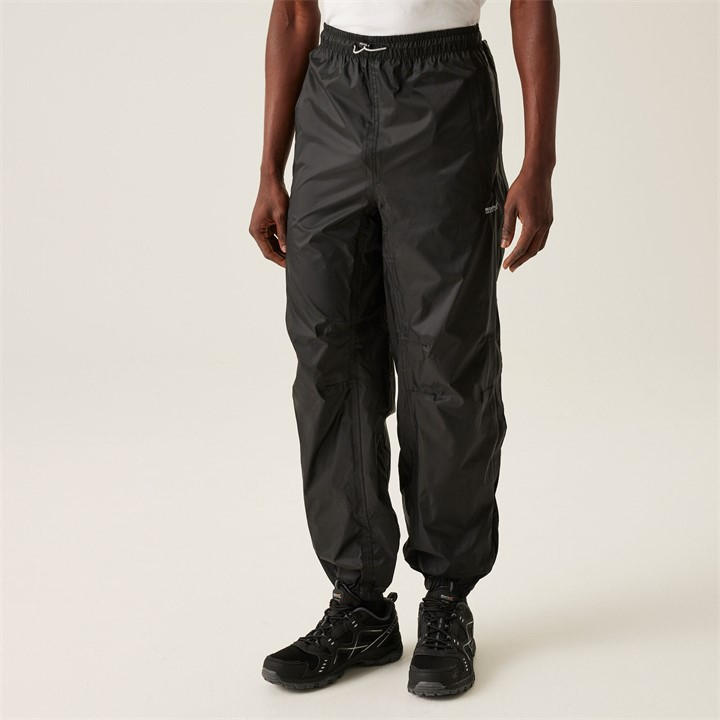 Regatta Men's Black Active Packaway Waterproof Overtrouser in Size XL, Sports Direct