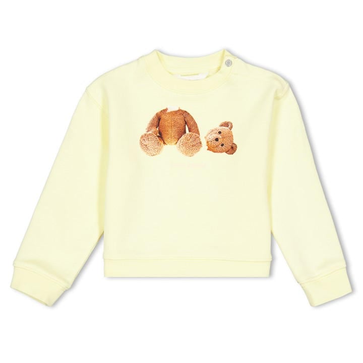 Palm Angels Girls Yellow Palm Bear Crew In61 in Size 18 - 24 Months, Sports Direct