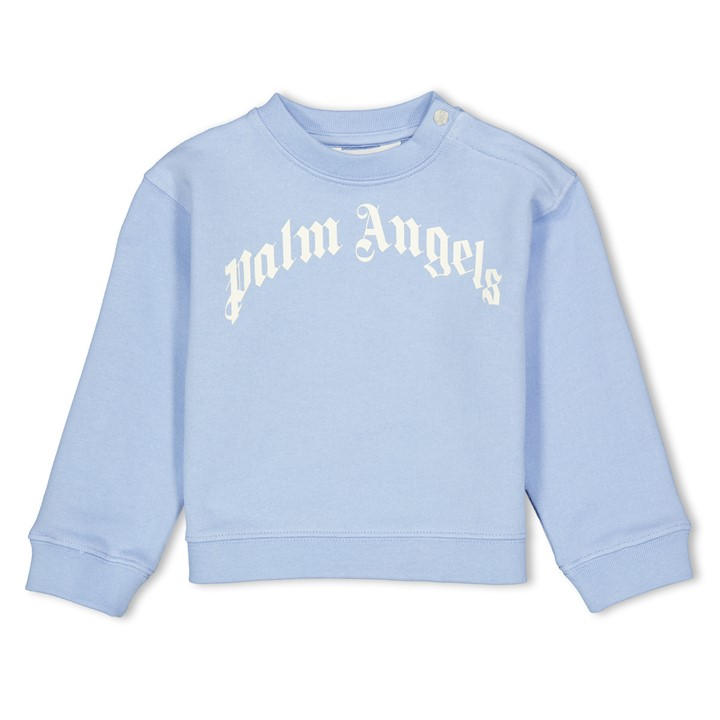 Palm Angels Boys Blue Palm Arch Lgo Crew In61 in Size 6 - 12 Months, Sports Direct