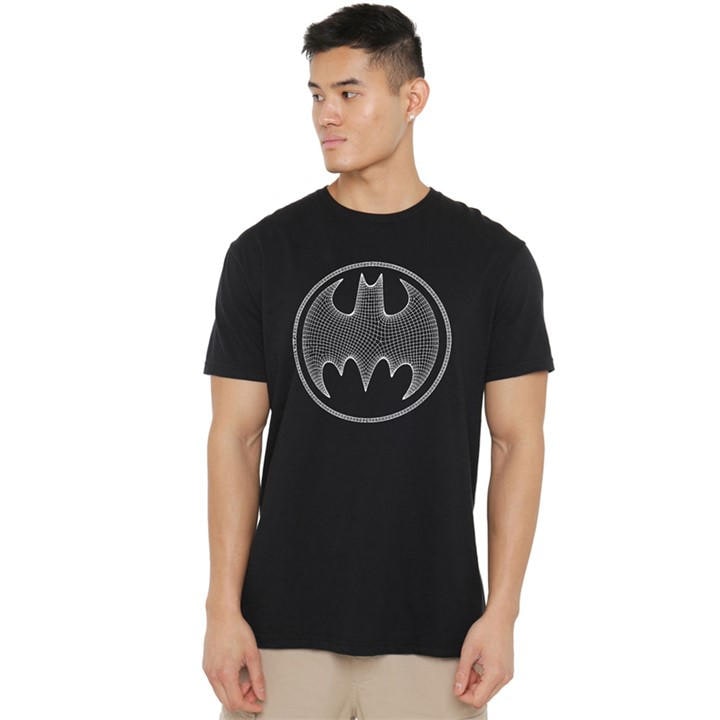 Batman Men's Black 3D T-Shirt in Size L, Sports Direct