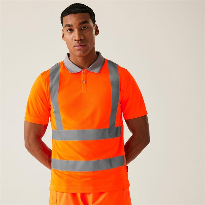 Regatta Men's Orange Hi-Vis Pro Contract Polo in Size 3XL, Sports Direct