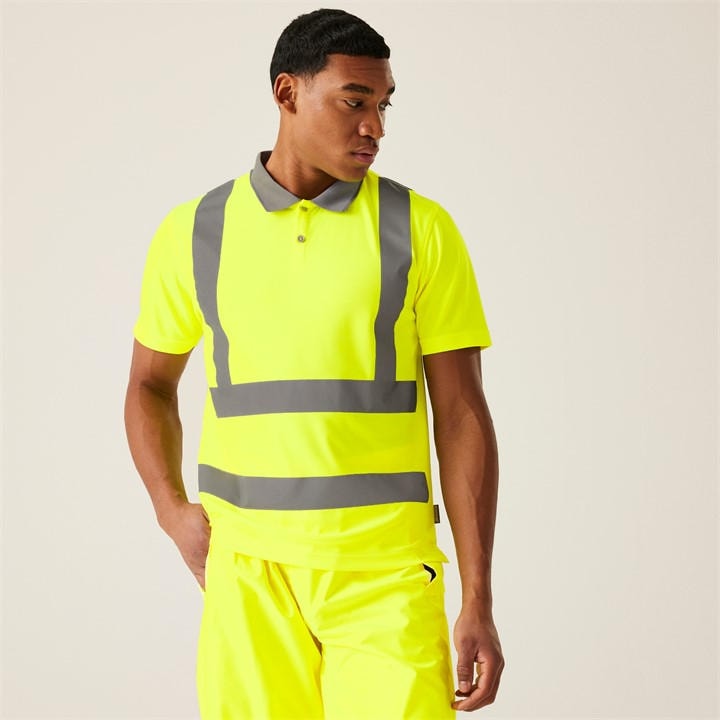 Regatta Men's Yellow Hi-Vis Pro Contract Polo in Size 3XL, Sports Direct