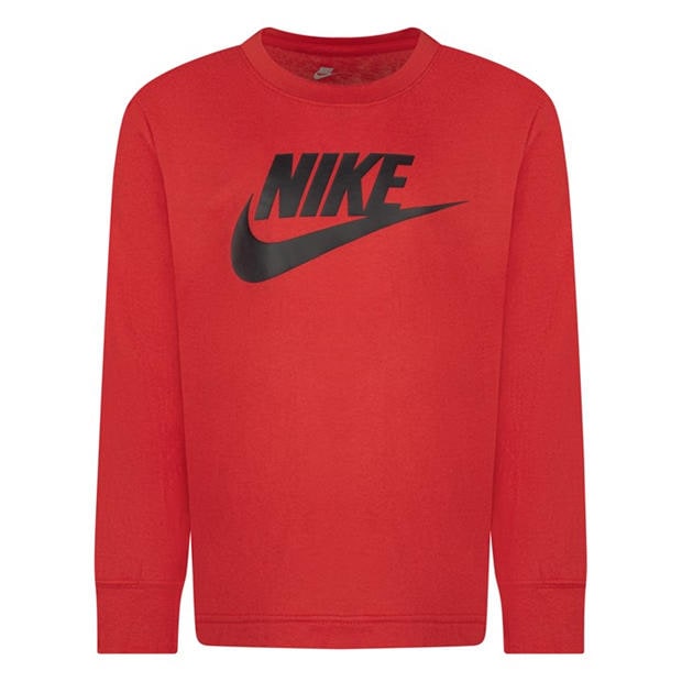 University Red - Nike - Kids' Futura Long Sleeve T-Shirt