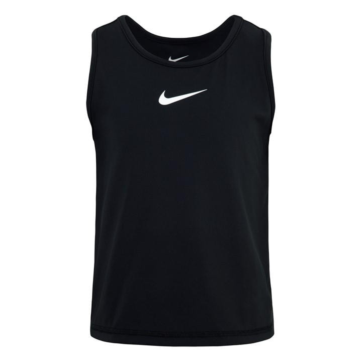 Nike Girls Black Kids' Tank Vest in Size 5 - 6 Years, Sports Direct