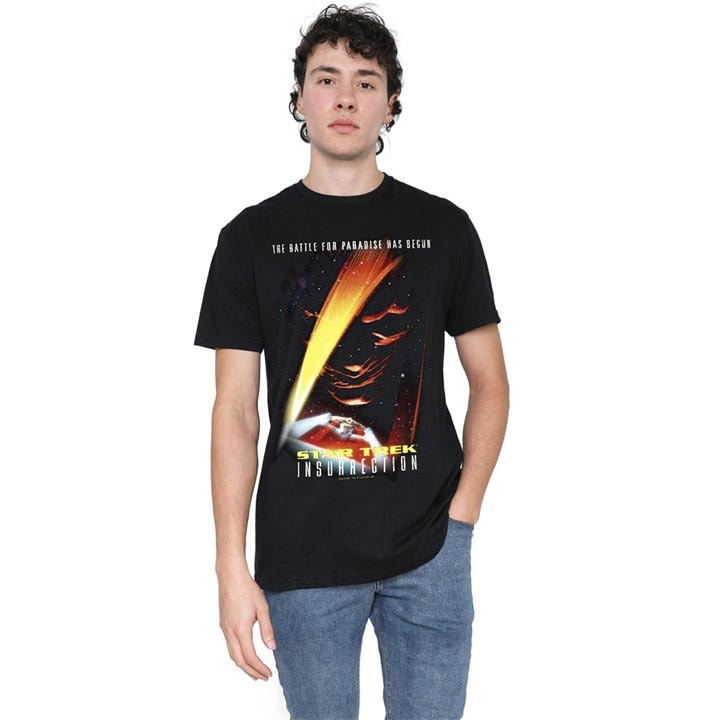 Star Trek Men's Black Insurrection(Movie) T Shirt in Size 5XL, Sports Direct