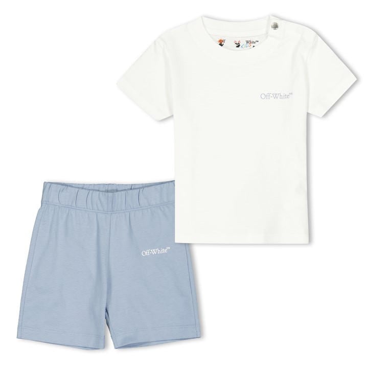 Off White  Kids  Off Tee+Shrts Set In61 in Size 18 - 24 Months, Sports Direct