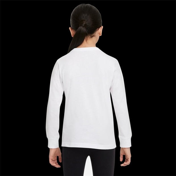 White - Nike - Kids' Swoosh Just Do It Long Sleeve T-Shirt