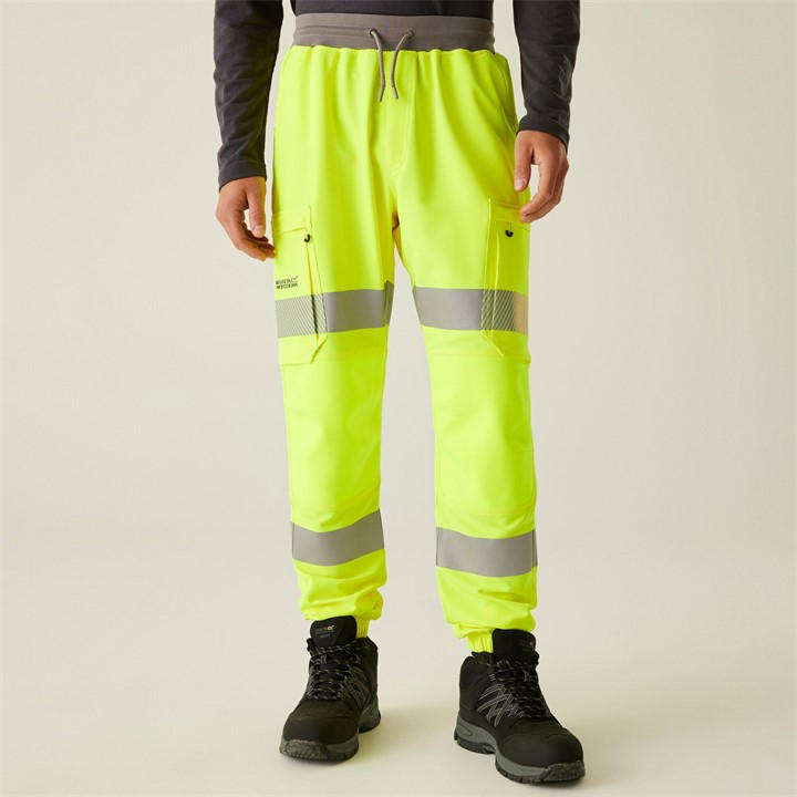 Regatta Men's Yellow Hi-Vis Prolite Stretch Jogger