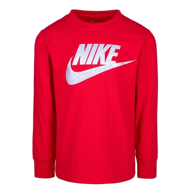 University Red - Nike - Kids' Reflective Futura Long Sleeve T-Shirt