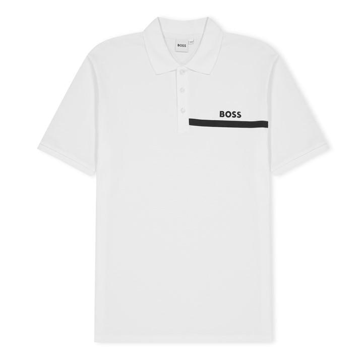 Boss Boys White Kids Short-Sleeve Polo With Logo Design in Size 8 - 9 Years, Sports Direct