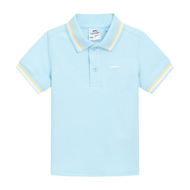 Slazenger Boys Blue Tipped Polo Infant in Size 5 - 6 Years, Sports Direct