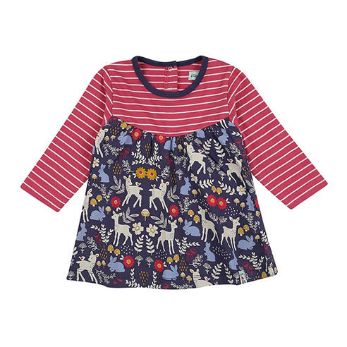 Lilly and Sid - Kids' Fabric Mix A-Line Dress