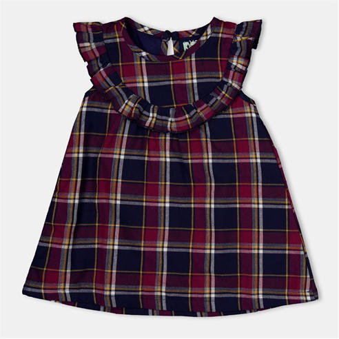 Lilly and Sid - Kids' Check Shift A-Line Dress