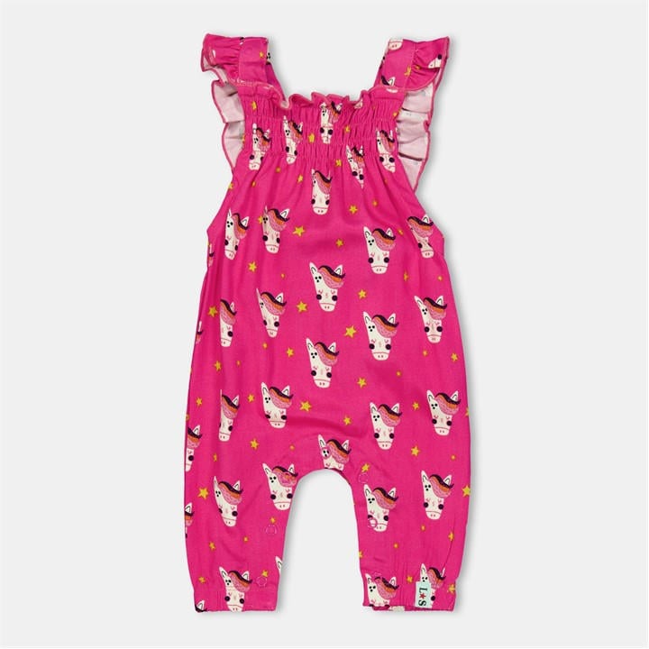 Lilly And Sid Girls  Kids' Horse Dungarees in Size 0 - 3 Months, Sports Direct