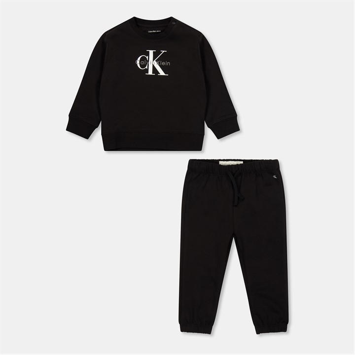 Calvin Klein Jeans  Kids Black ' Monogram Set, Sports Direct