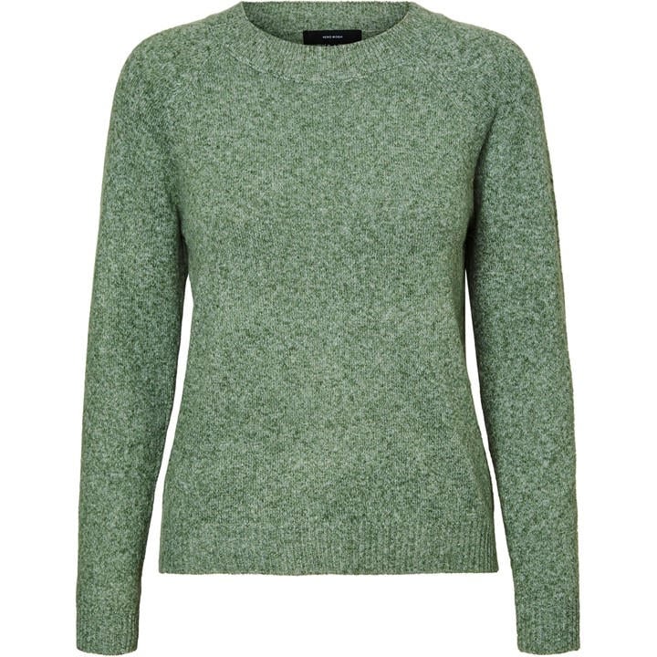 Vero Moda Women's Green Knitted Pullover in Size 8, Sports Direct
