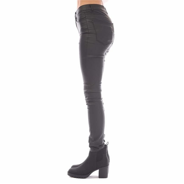 Black - Only - Anne K Faux Leather Trousers