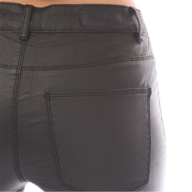 Black - Only - Anne K Faux Leather Trousers