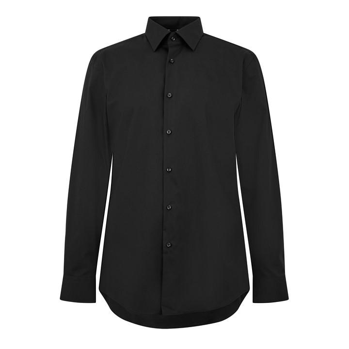 Boss Men's Black Hbb Hank Kent Shirt, Precision Tailoring, Comfort in Size 43, Sports Direct