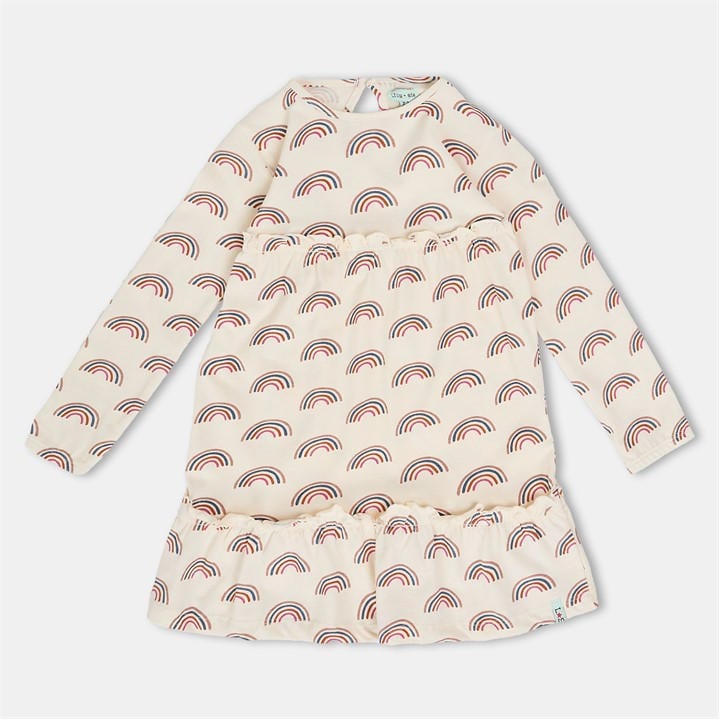 Lilly And Sid Girls  Kids' Rainbow Jersey A-Line Dress in Size 2 - 3 Years, Sports Direct