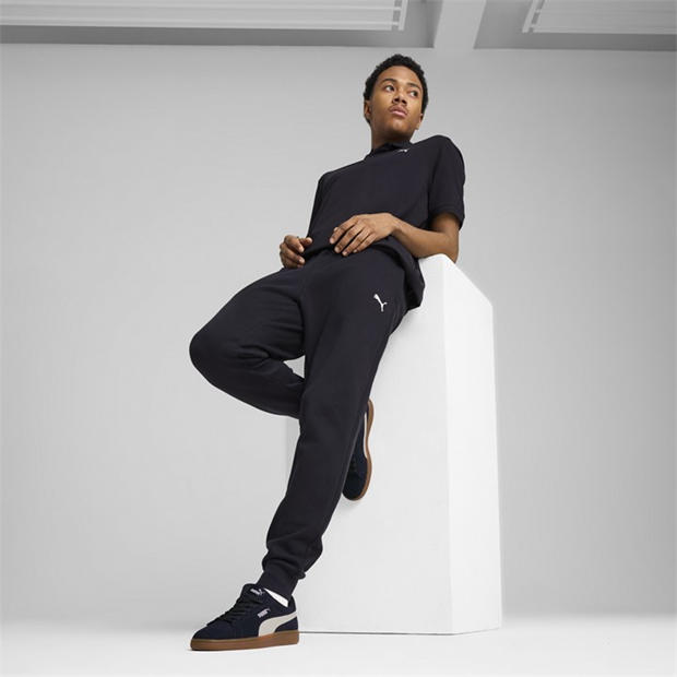 Морска синьо - Puma - Small Logo Cuffed Joggers