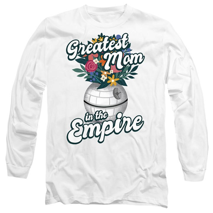 Star Wars Men's White Mothers Day Greatest Mom In The Empire in Size L, Sports Direct