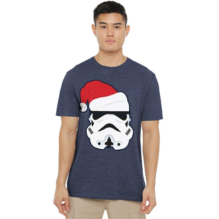 Star Wars Men's Blue Stormtrooper Christmas Santa Hat T-Shirt in Size M, Sports Direct