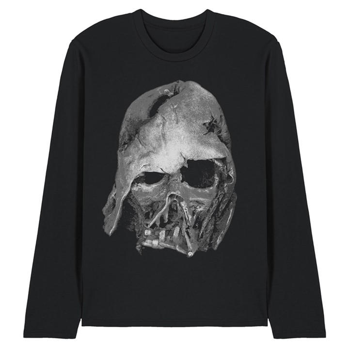 Star Wars Men's Black Darth Vader Large Face Long Sleeve T-Shi in Size 2XL, Sports Direct