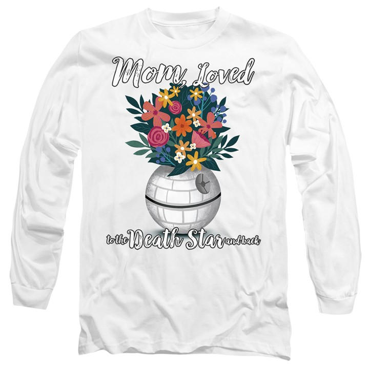 Star Wars Men' White Mothers Day Mom Loved To The Death Star in Size S, Sports Direct