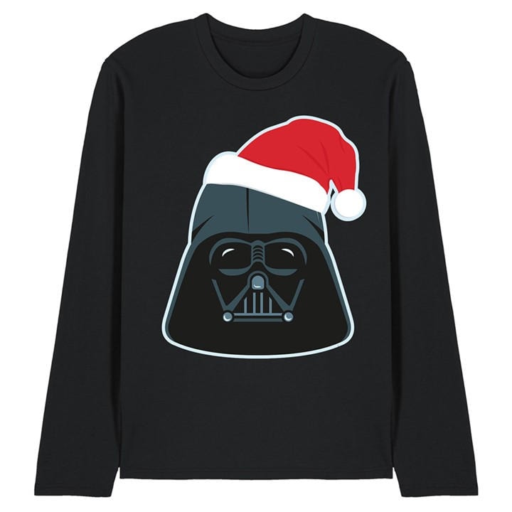 Star Wars Men's Black Darth Vader Christmas Santa Hat Long Sle in Size 2XL, Sports Direct