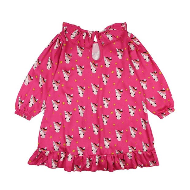 Розово - Lilly and Sid - Kids' Horse A Line Dress