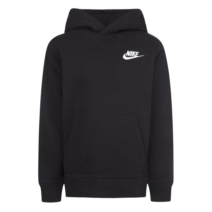 Nike Boys Black Logo Hoodie  in Size 4 - 5 Years, Sports Direct
