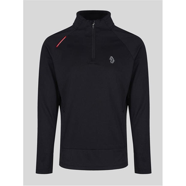 Black - Luke 1977 - Indicator Overhead Zip Funnel Neck Sweatshirt