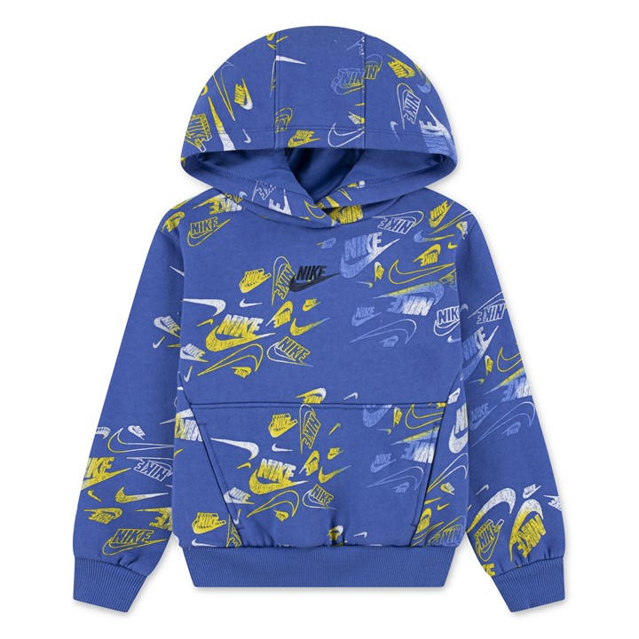 Nike Boys Blue Kids' Overhead Hoodie in Size 4 - 5 Years, Sports Direct