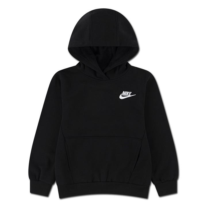 Nike  Kids Black Kids' Over The Head Hoodie in Size 6 - 7 Years, Sports Direct