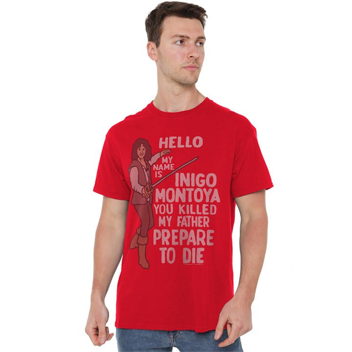 Men' Red Other Princess Bride Hello My Name Is T Shirt in Size S, Sports Direct