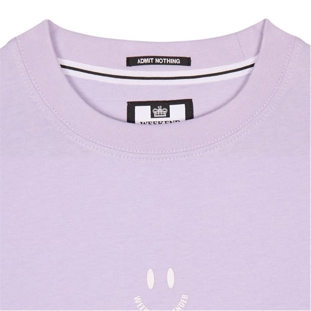 Purple - Weekend Offender - Smile Graphic T-Shirt