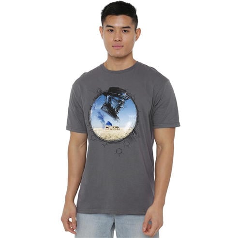 Breaking Bad - Breaking Bad Crystal T Shirt Charcoal