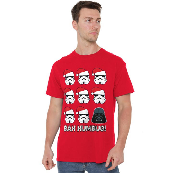 Star Wars Men's Red Empire Bah Humbug T-Shirt in Size 4XL, Sports Direct