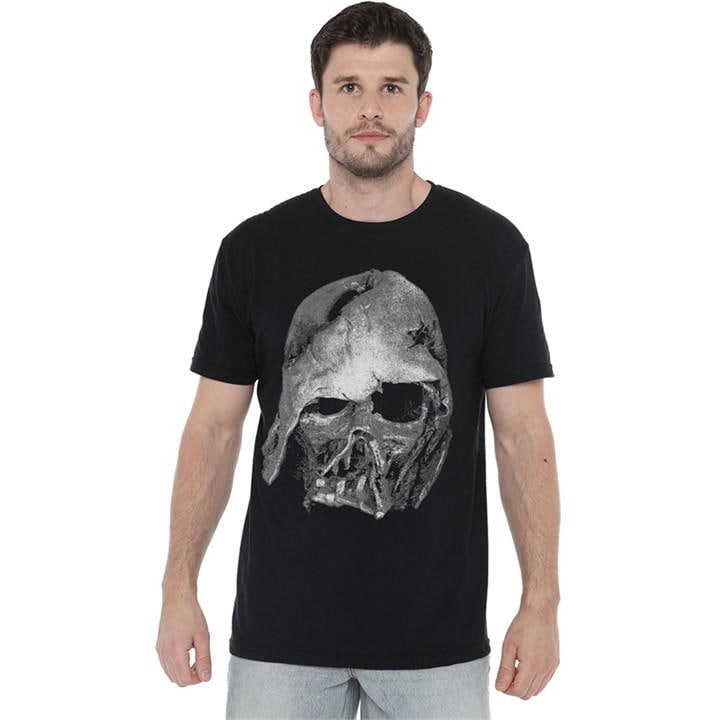 Star Wars Men's Black Darth Vader Large Face T-Shirt in Size 3XL, Sports Direct