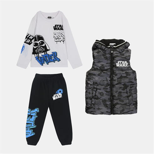 Character - Unisex Kids Disney 3-Piece Fleece-Lined Gilet