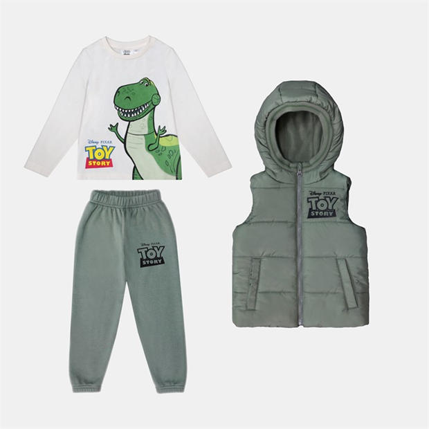 Toy Story - Character - Unisex Kids Disney 3-Piece Fleece-Lined Gilet