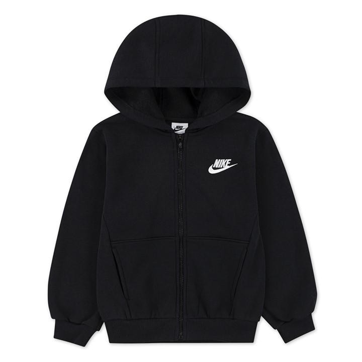 Nike  Kids Black Kids' Full Zip Hoodie in Size 4 - 5 Years, Sports Direct