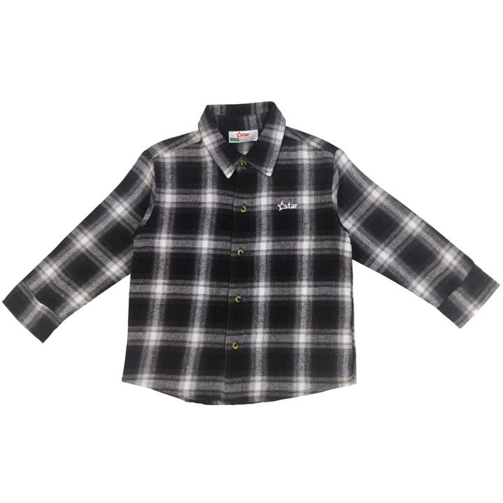 Star Boys  Kids' Long-Sleeve Flannel Patterned Shirt in Size 5 - 6 Years, Sports Direct