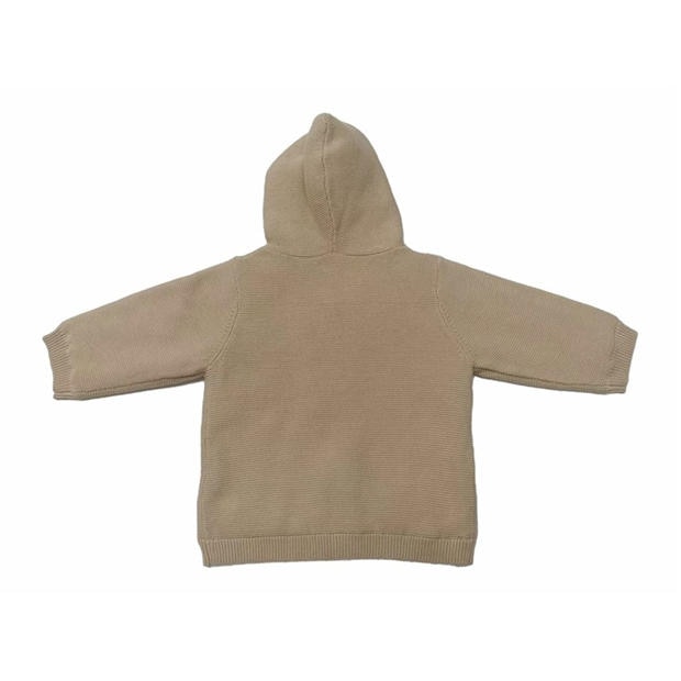 Beige - Jack Wills - Kids Pram Padded Cotton Hooded Long Sleeve Coat
