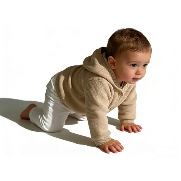 Beige - Jack Wills - Kids Pram Padded Cotton Hooded Long Sleeve Coat