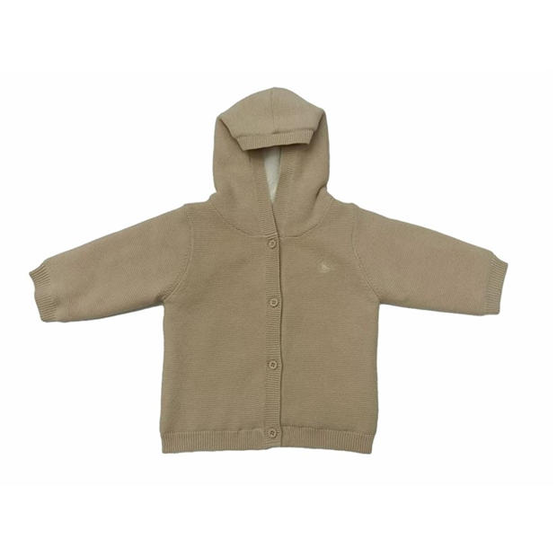 Beige - Jack Wills - Kids Pram Padded Cotton Hooded Long Sleeve Coat