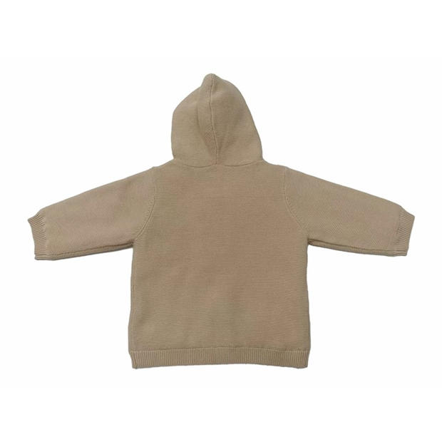 Beige - Jack Wills - Kids' Pram Padded Cotton Hooded Long Sleeve Coat